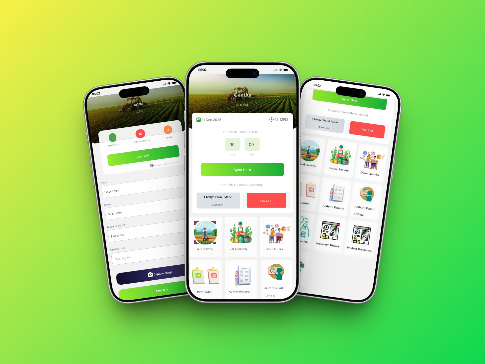 Field Sales App β Reports